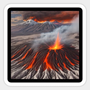 Volcanic Eruption Sticker